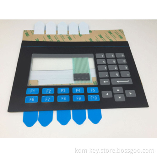 Membrane Switch Panel with Label Strip Insert